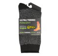ULTRA TERMO ponožky 3/4 čierny melír