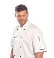 C734 Kent rondon krátky rukáv biely