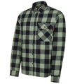 PIPPO Shirt – pánska flanelová košeľa, Khaki/čierna
