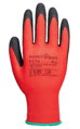 Rukavice A174 Flex Grip – latexové, červené/čierne