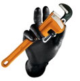  GRIPPAZ® 246A BLACK- Jednorazové rukavice 