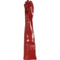 PVCC600-rukavice PVC na bavlnenom podklade, dĺžka 60 cm