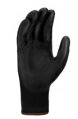 X-TOUCH black- povrstvené rukavice polyuretánom 
