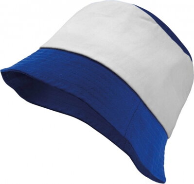 KP125 bavlnený klobúk-modro/ biely