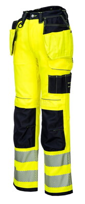 T501 Reflexné nohavice do pása žlté