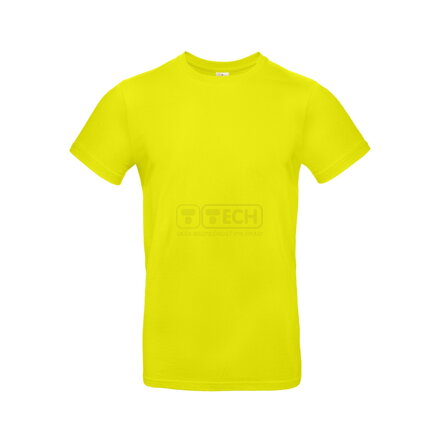 Bavlnené tričko krátky rukáv fluoresenčná žltá