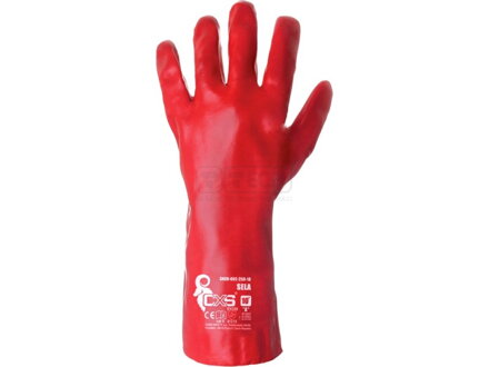 SELA CXS máčané rukavice PVC