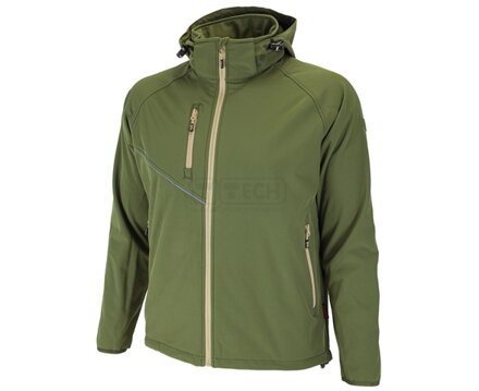 Softshellová bunda FORCE green/sand – odolná a priedušná