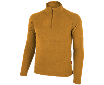 POLAROS Sweatshirt ocher – ľahká fleecová mikina