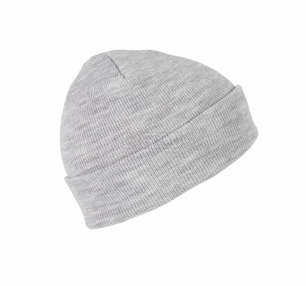 PLETENÁ ČIAPKA BEANIE KP031- Ash Heather