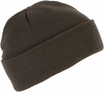 PLETENÁ ČIAPKA BEANIE KP031- khaki