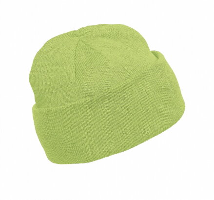 PLETENÁ ČIAPKA BEANIE KP031- Lime