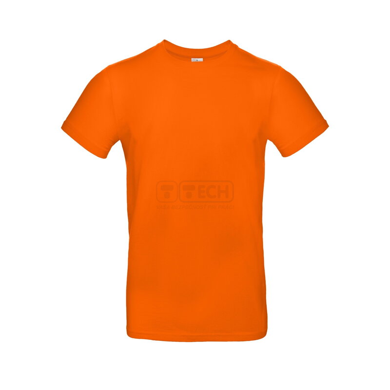 Bavlnené tričko krátky rukáv fluoresenčná orange