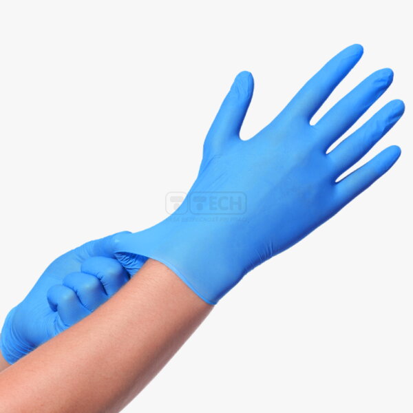 HYCARE -Jednorazové nitrilové  rukavice -modré