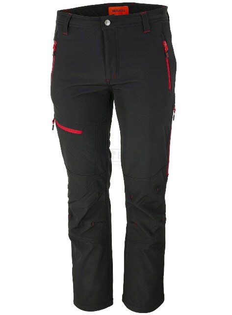 Softshellové nohavice FORCE black/red – odolné, priedušné a hrejivé Softshellové nohavice FORCE black/red – odolné, priedušné a hrejivé