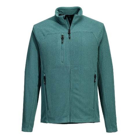 EV480 - EV4 Mikina-Texturovaný fleece šedozelená