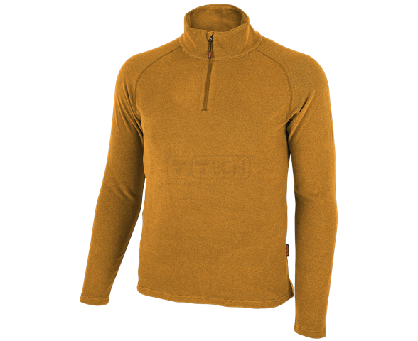 POLAROS Sweatshirt ocher – ľahká fleecová mikina