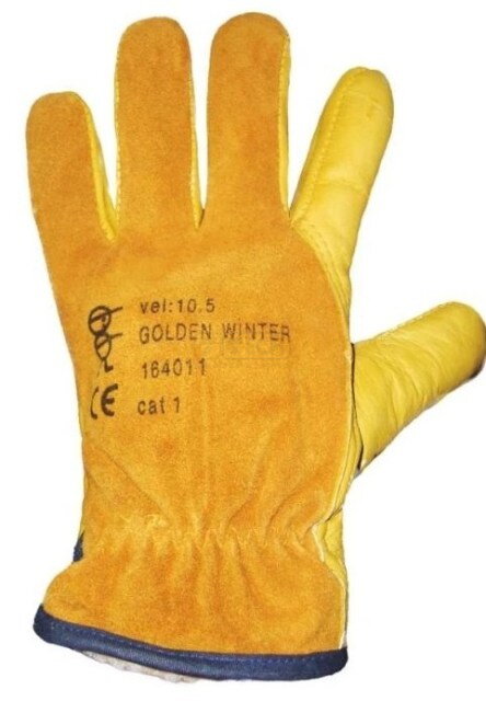 Rukavice GOLDEN W – zateplené celokožené pracovné rukavice