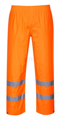 H441 reflexné nohavice do dažďa oranžové